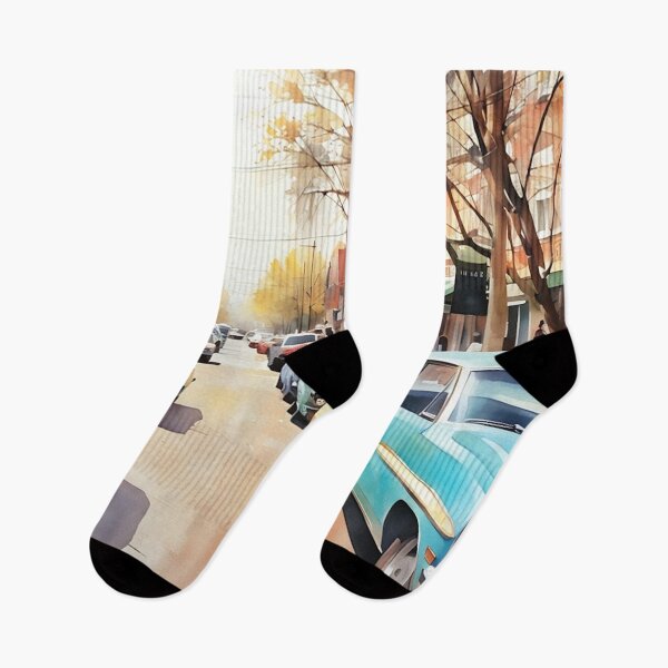 Item preview, Market Street Morning designed and sold by RCWatercolours.