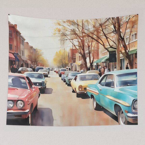 Item preview, Market Street Morning designed and sold by RCWatercolours.