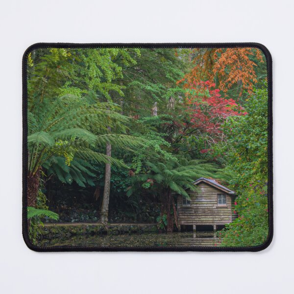 Item preview, The boathouse in Alfred Nicholas Gardens, Sherbrooke in autumn. designed and sold by Steven Weeks.