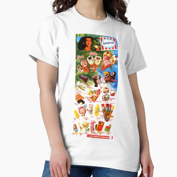 Item preview, Langnese ice cream bar – vintage ice cream advertising in retro design designed and sold by RetroWerbungDE.