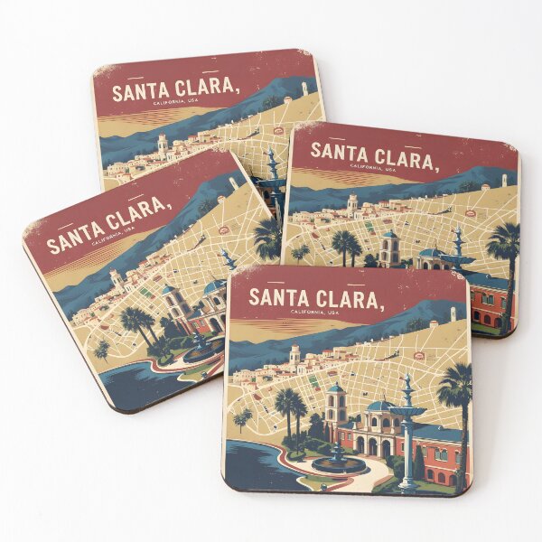 Item preview, Santa Clara California 1950s USA Vintage Travel Tourism  designed and sold by TravelersGems.