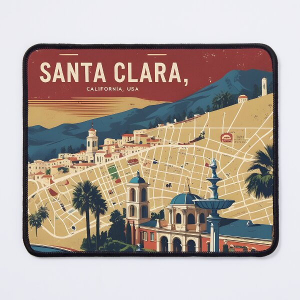 Item preview, Santa Clara California 1950s USA Vintage Travel Tourism  designed and sold by TravelersGems.