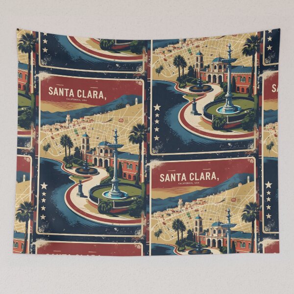 Item preview, Santa Clara California 1950s USA Vintage Travel Tourism  designed and sold by TravelersGems.