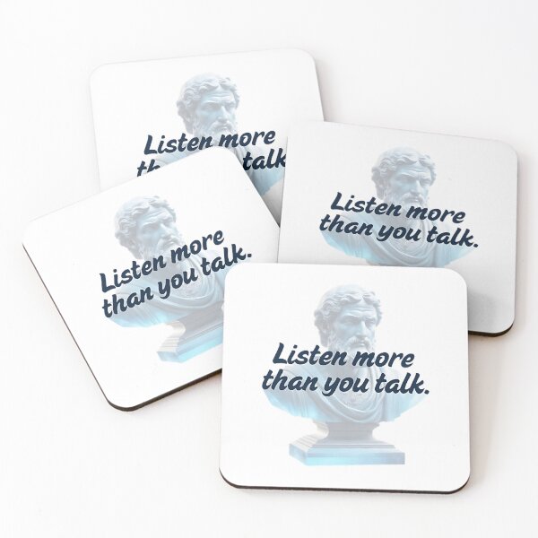 Item preview, Listen more than you talk by Stoic Philosopher Epictetus  designed and sold by LexaArtworks.