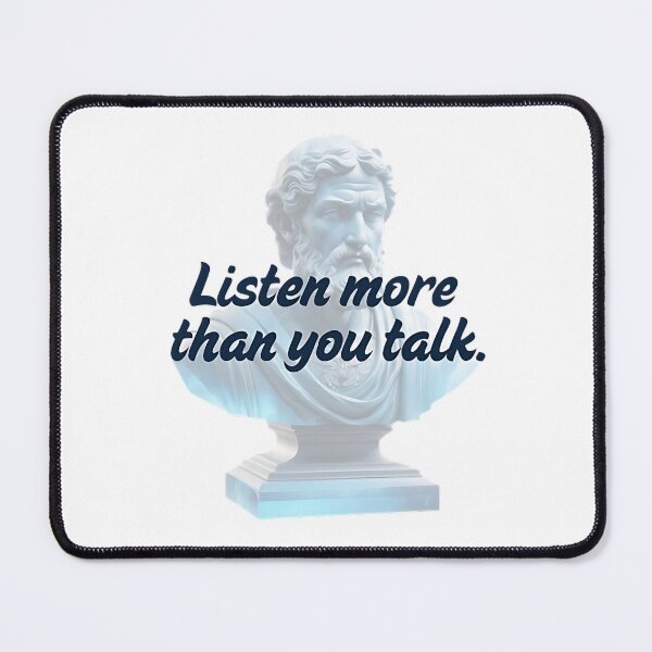 Item preview, Listen more than you talk by Stoic Philosopher Epictetus designed and sold by LexaArtworks.