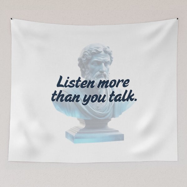 Item preview, Listen more than you talk by Stoic Philosopher Epictetus  designed and sold by LexaArtworks.
