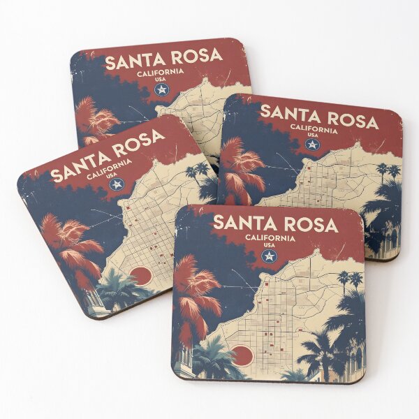 Item preview, Santa Rosa California 1950s USA Vintage Travel Tourism  designed and sold by TravelersGems.