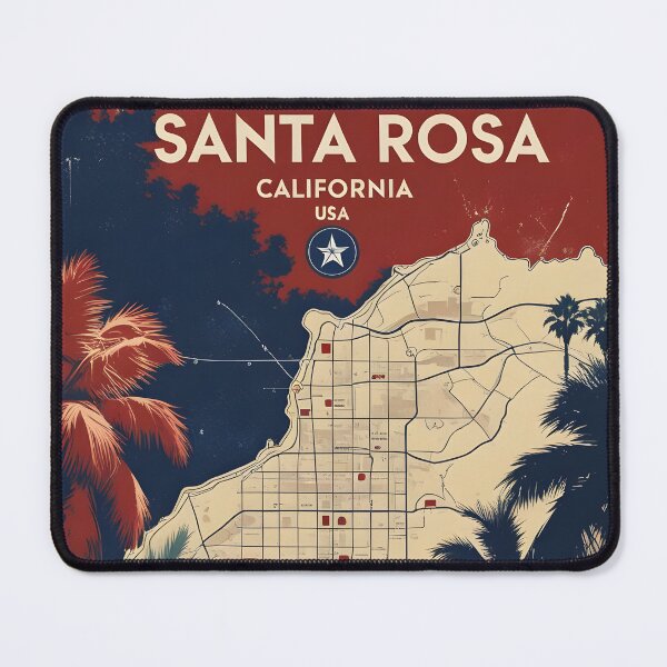 Item preview, Santa Rosa California 1950s USA Vintage Travel Tourism  designed and sold by TravelersGems.