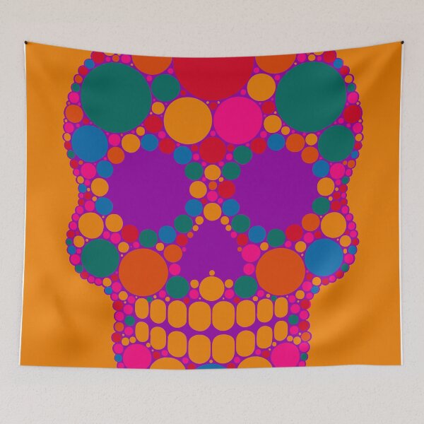 Item preview, Colorful skull designed and sold by Javier Arizabalo Garcia.