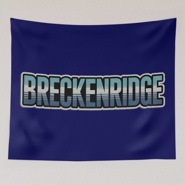 Item preview, Breckenridge Ski Resort Sticker – Bold Retro Colorado Ski Souvenir designed and sold by tokyojeff.