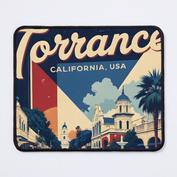 Item preview, Torrance California 1950s USA Vintage Travel Tourism designed and sold by TravelersGems.