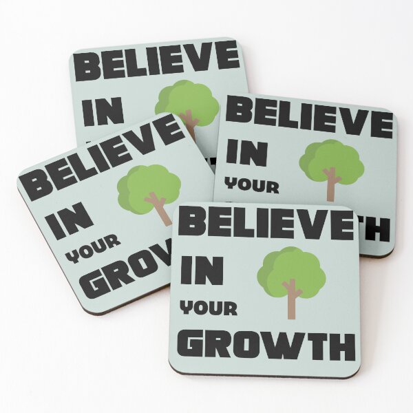 Item preview, BELIEVE IN YOUR GROWTH designed and sold by Pawprintgallary.