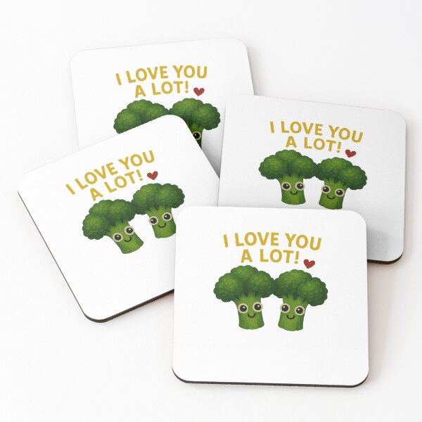 Item preview, I Love You A Lot – Cute Broccoli designed and sold by Liv Solara.