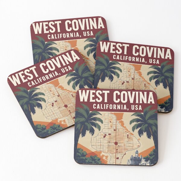 Item preview, West Covina California 1950s USA Vintage Travel Tourism  designed and sold by TravelersGems.