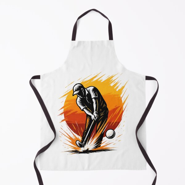 Item preview, Sunset Golf Swing – Retro Strike on Fire designed and sold by mArtWear.
