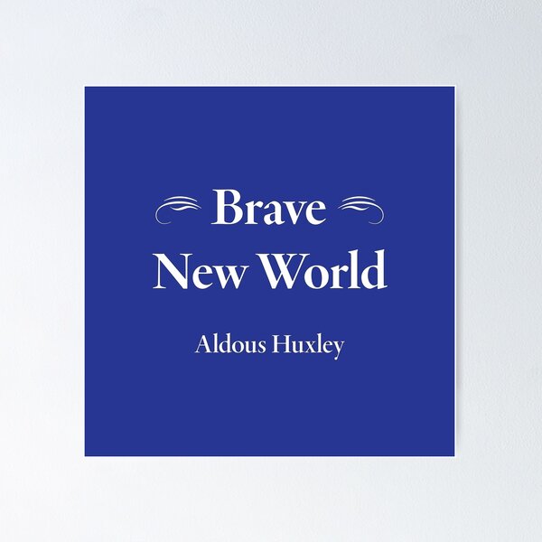 Item preview, Aldous Huxley, Brave New World designed and sold by CharlottePlaceArt.