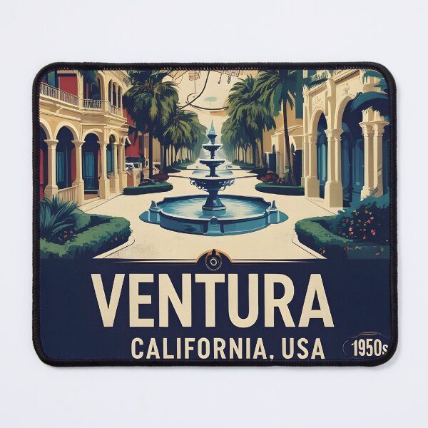 Item preview, Ventura California 1950s USA Vintage Travel Tourism designed and sold by TravelersGems.
