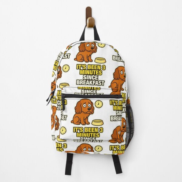 Item preview, It's Been 3 Minutes Since Breakfast Hungry Dog Food Obsessed Meme designed and sold by EdgyEdgeArt.