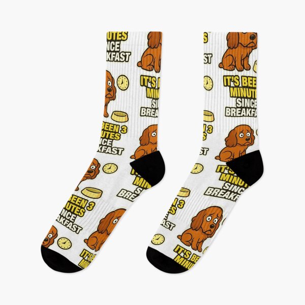Item preview, It's Been 3 Minutes Since Breakfast Hungry Dog Food Obsessed Meme designed and sold by EdgyEdgeArt.