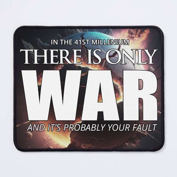 Item preview, There Is Only War – Grimdark Galaxy Parody T-Shirt designed and sold by Splyntpop.