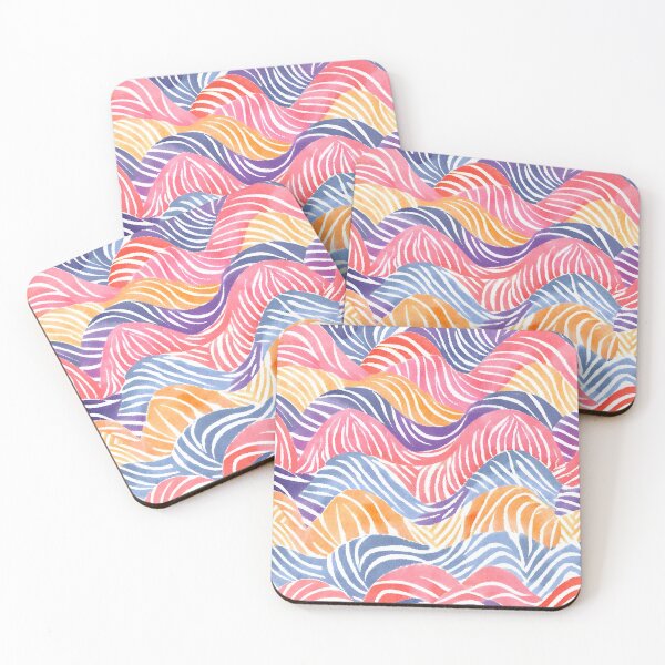 Item preview, Dream Patterns 8 Colorstream Mirage - Vibrant Watercolor Wave Pattern designed and sold by K1ndo.