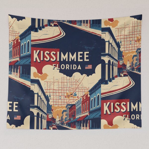 Item preview, Kissimmee Florida 1950s USA Vintage Travel Tourism designed and sold by TravelersGems.