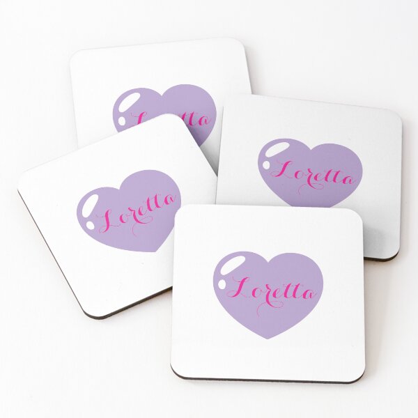 Item preview, Loretta Name with purple Heart  designed and sold by Monika Howarth.
