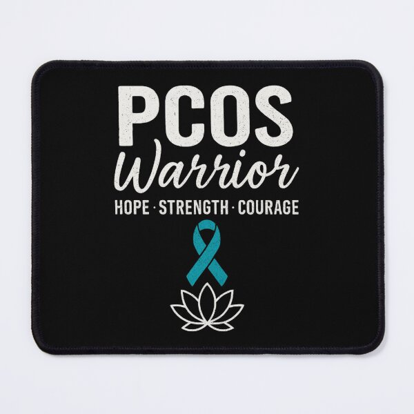 Item preview, PCOS Warrior Support Design – Hope Strength Courage designed and sold by BunBuntheDog-.