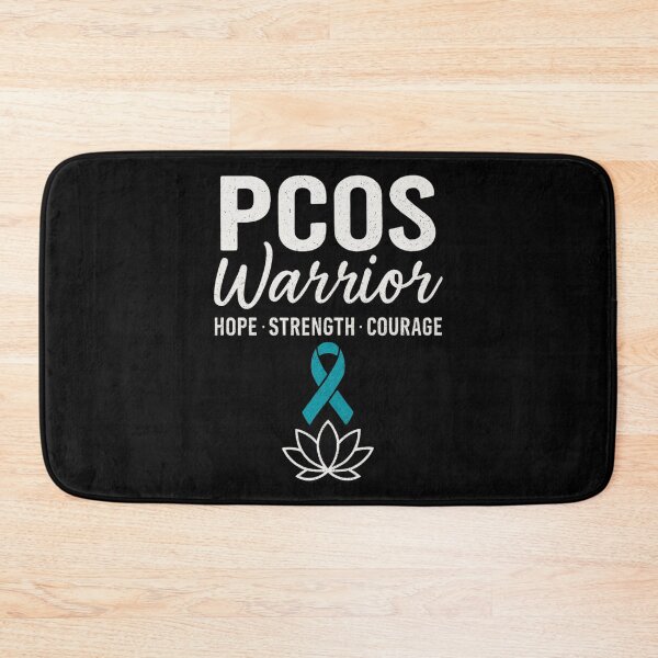 Item preview, PCOS Warrior Support Design – Hope Strength Courage designed and sold by BunBuntheDog-.