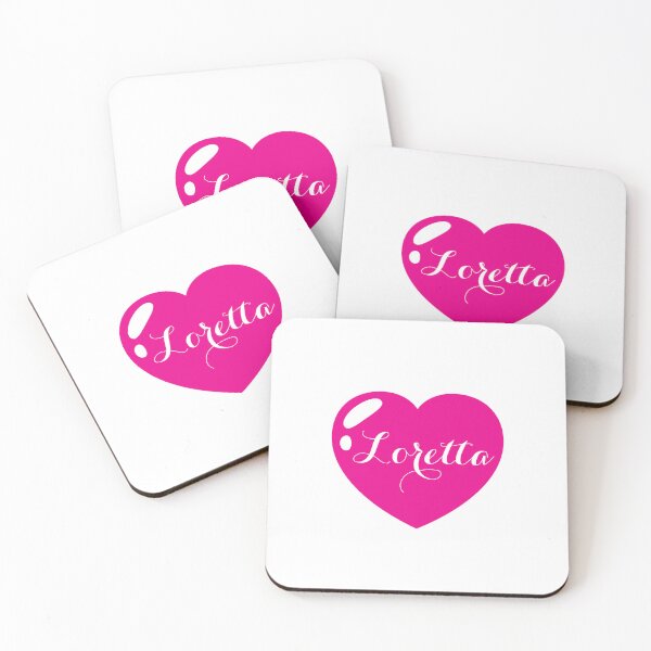 Item preview, Loretta Name with hot pink Heart  designed and sold by Monika Howarth.