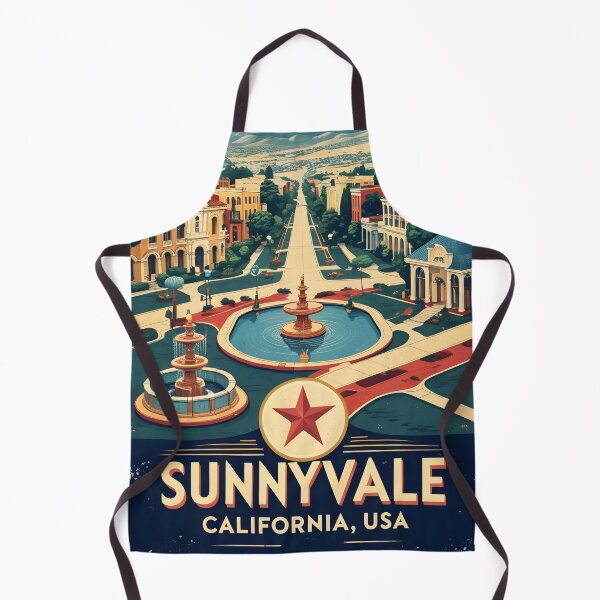 Artikelvorschau, Sunnyvale, Kalifornien, 1950er Jahre, USA, Vintage, Reisetourismus entworfen und verkauft von TravelersGems.