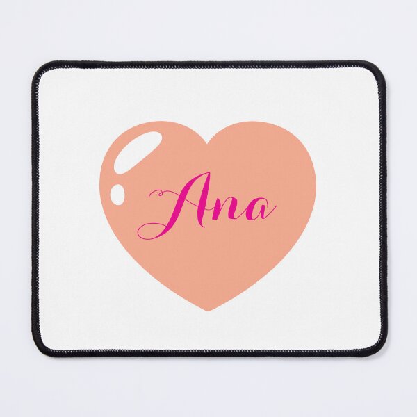 Item preview, Ana Name with an orange Heart designed and sold by Monika Howarth.