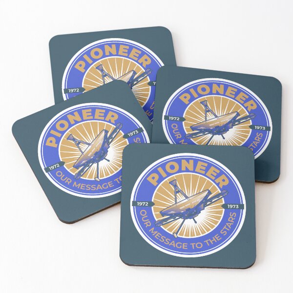 Item preview, Pioneer. 1972 1973. Our Message to the Stars. Commemorative Badge designed and sold by BGALAXY.