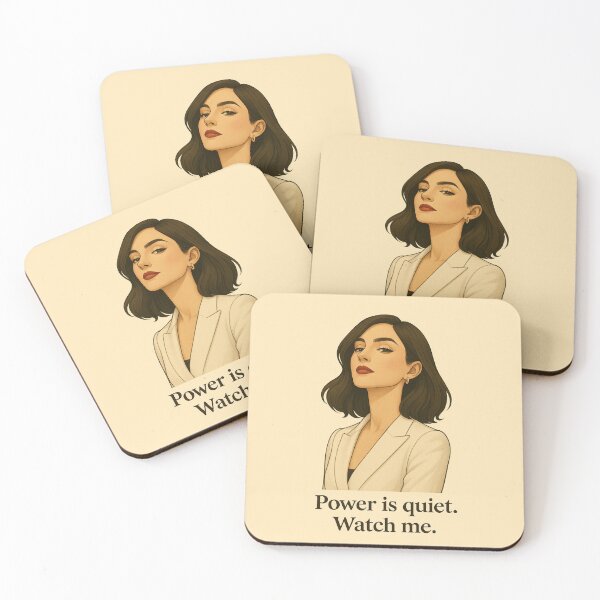 Item preview, Power is Quiet, Watch Me | Strong Confident Woman Portrait art designed and sold by Together-in-calm.