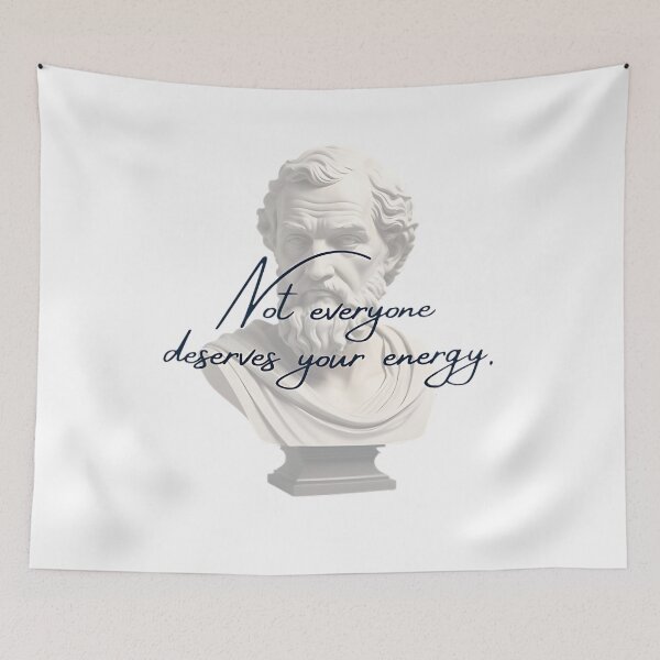 Item preview, Not Everyone deserves your energy by Stoic Philosopher Epictetus  designed and sold by LexaArtworks.
