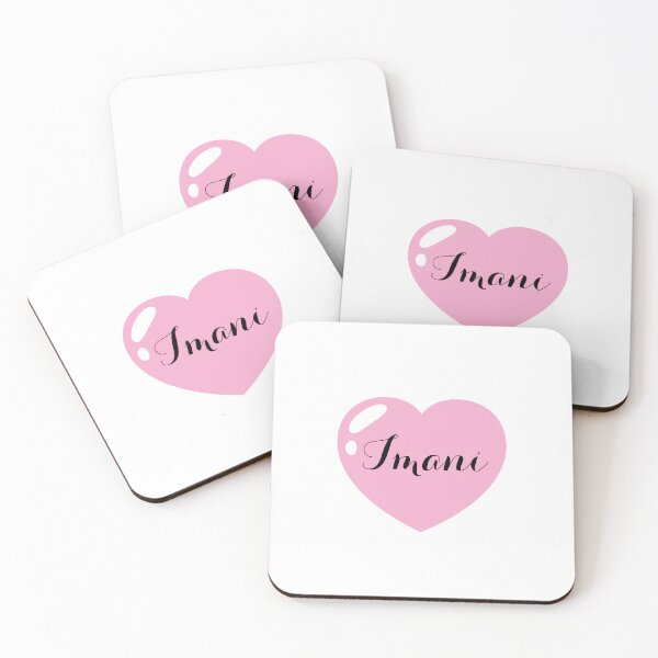 Item preview, Imani Name with pink Heart  designed and sold by Monika Howarth.