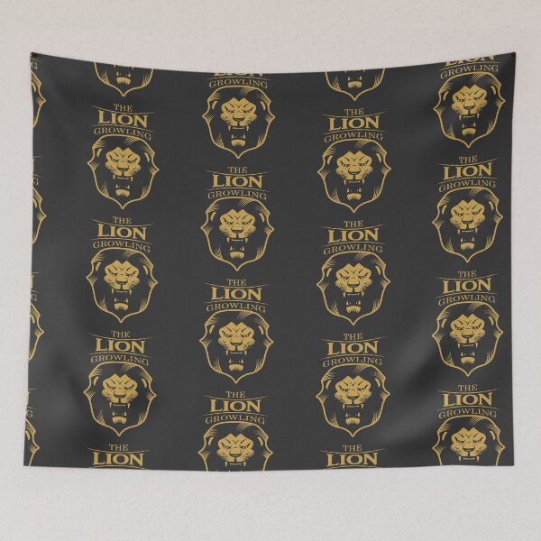 Item preview, Growling Lion – Golden Silhouette designed and sold by SMLX-fashion.