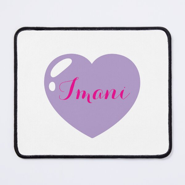 Item preview, Imani Name with purple Heart designed and sold by Monika Howarth.