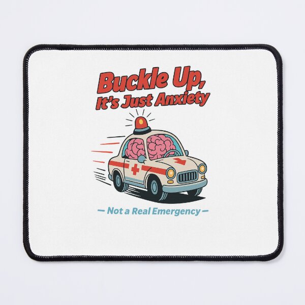 Item preview, Buckle Up, It’s Just Anxiety designed and sold by Uglyandcute.