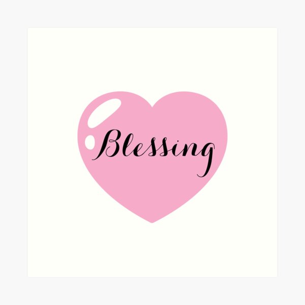 Item preview, Blessing Name with pink Heart  designed and sold by Monika Howarth.