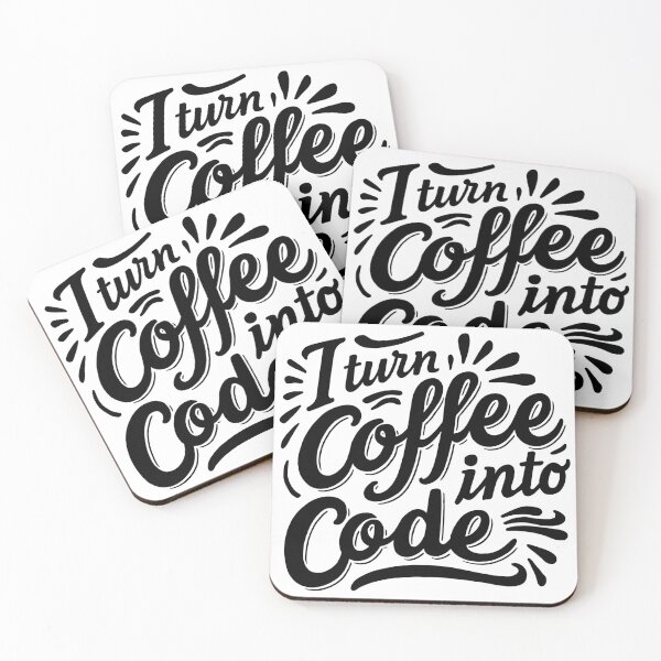 Item preview, I Turn Coffee Into Code designed and sold by a-salah.