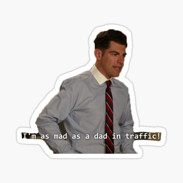 mad as a dad Sticker