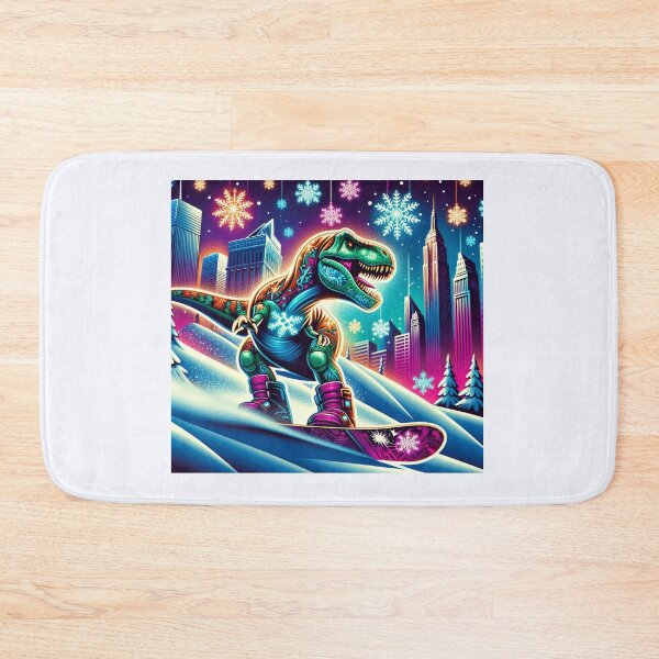 Item preview, DINOSAUR PLAYING SKATEBOARD designed and sold by Catalina Kate.