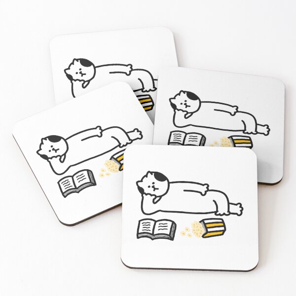 Item preview, a Cat reading a book designed and sold by superbaechoo.