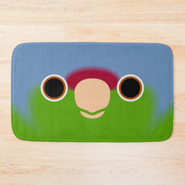 Item preview, The face of a Lilac-crowned amazon designed and sold by INKOYADO.