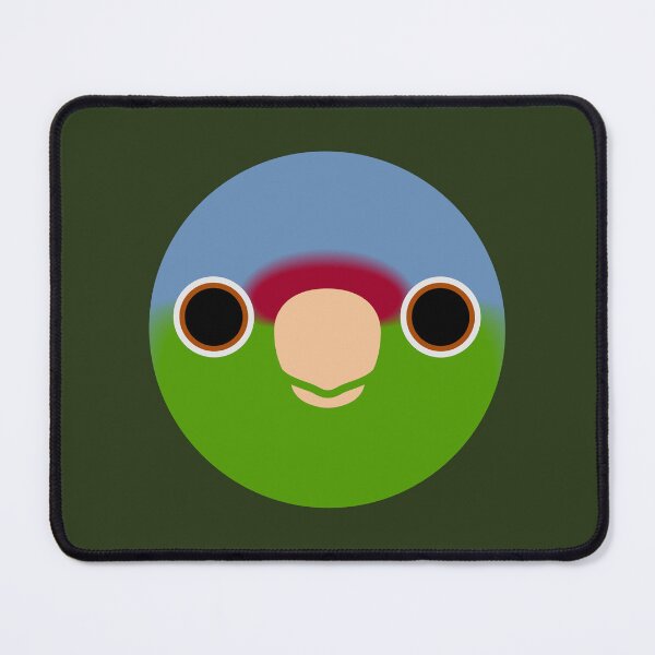 Item preview, The face of a Lilac-crowned amazon designed and sold by INKOYADO.