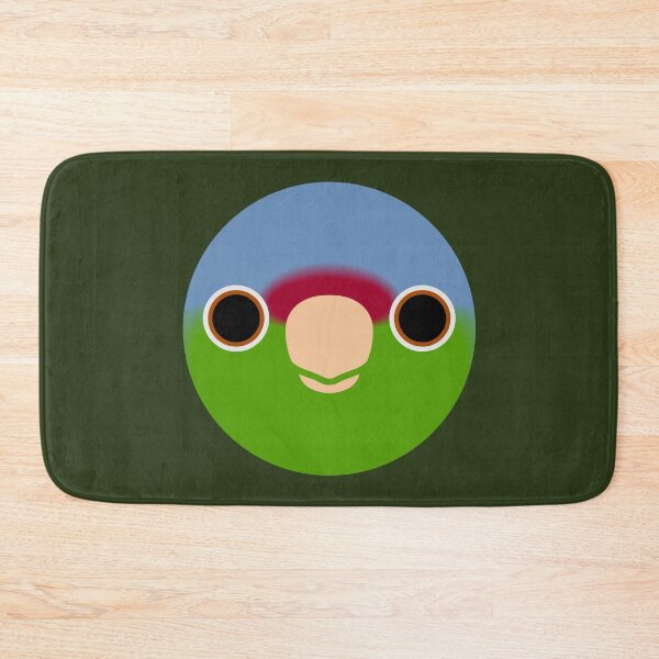 Item preview, The face of a Lilac-crowned amazon designed and sold by INKOYADO.