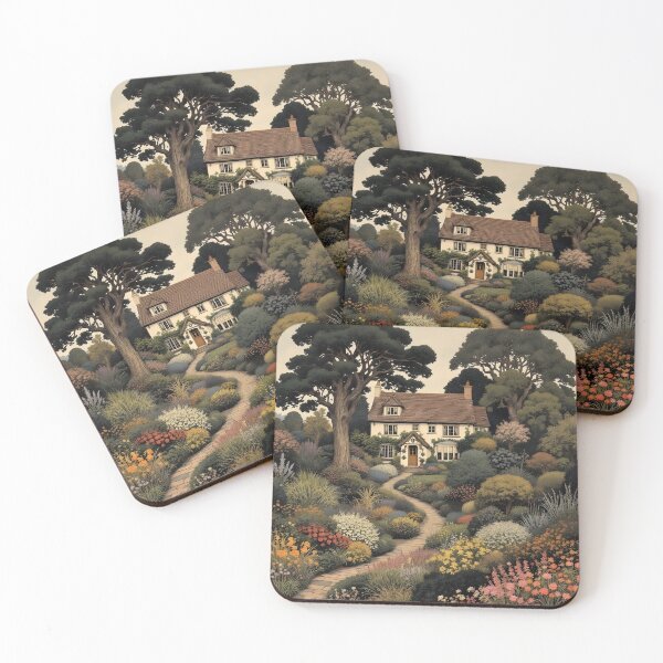 Item preview, Enchanted English Cottage and Magic Flowers designed and sold by SoniaSarkali.