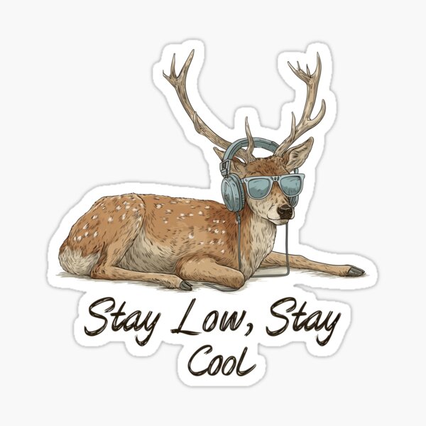 Item preview, Indonesia Local Animal - Rusa Bawean - Stay Low, Stay Cool designed and sold by hamishby.