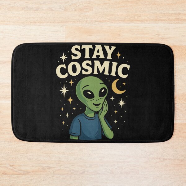 Item preview, Stay Cosmic – Uplifting Alien Illustration designed and sold by Kindloom.